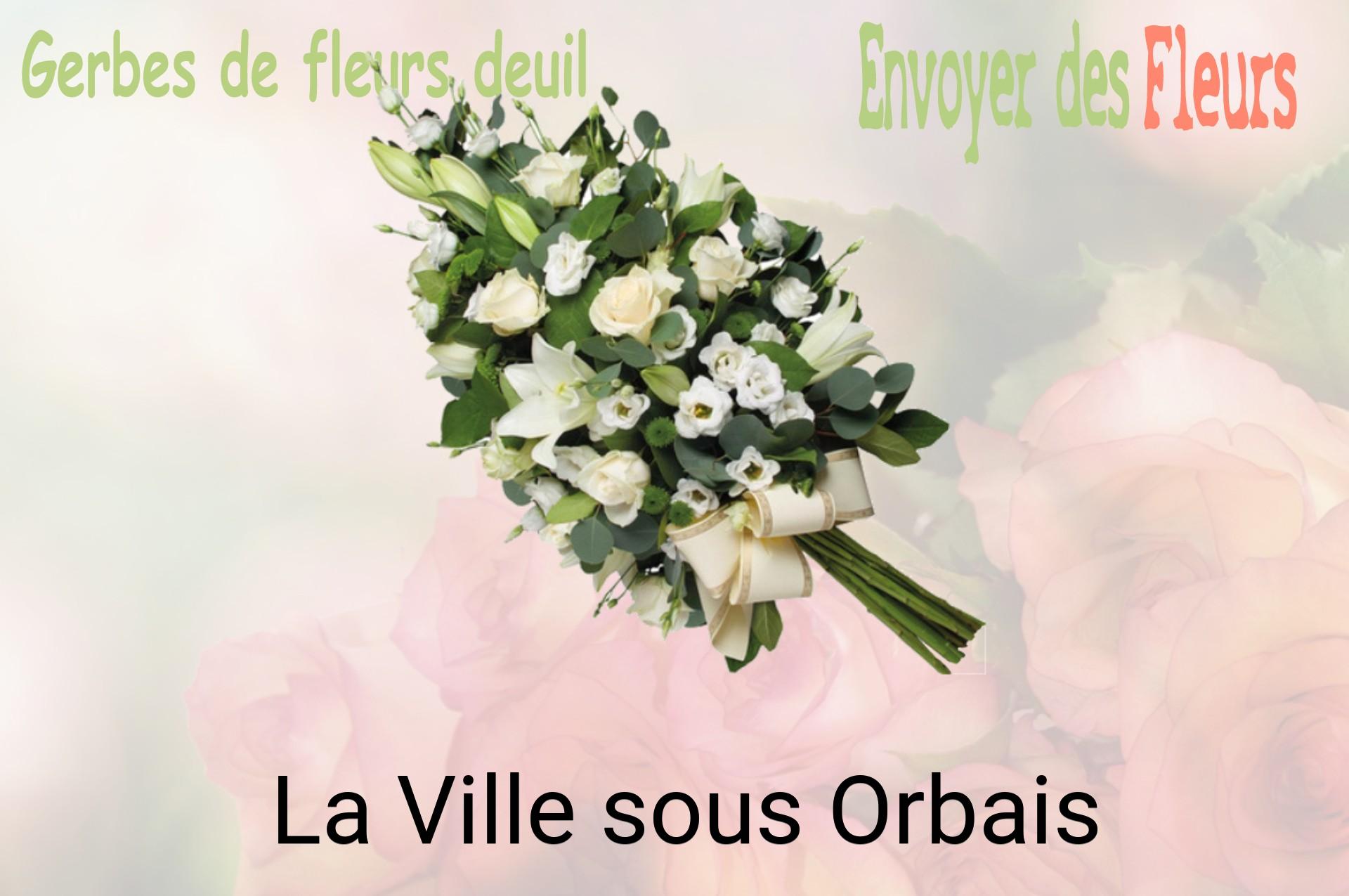 Gerbe de fleurs de deuil livrée à La Ville-sous-Orbais
